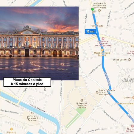 Le St Honore - Appartement Toulouse Centre Avec Chambre & Parking Buitenkant foto